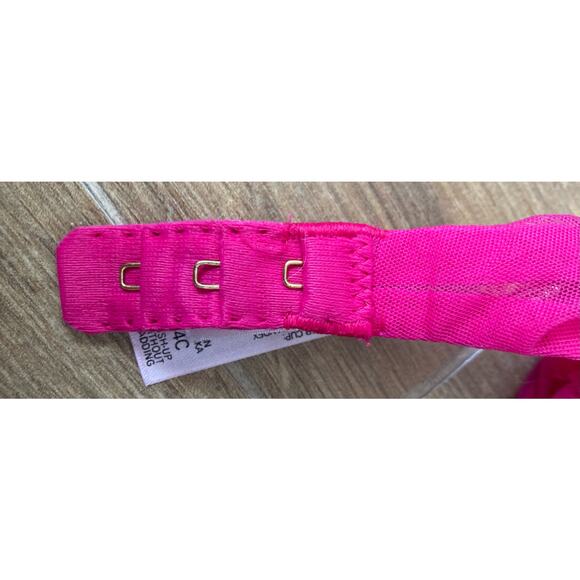 Vintage y2k NWOT Victoria's Secret Bra 34C Pink Lace - Picture 11 of 11